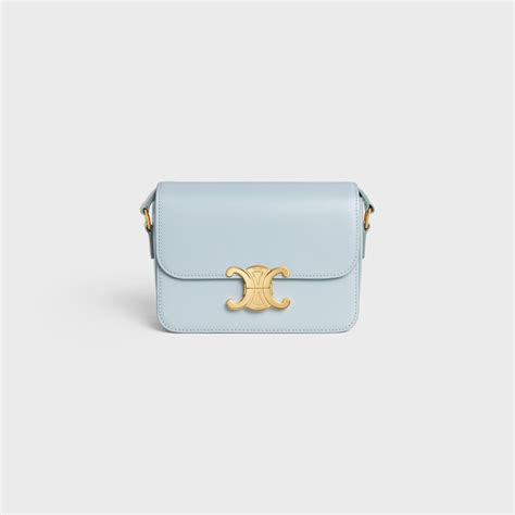 blue celine triomphe|2021 Teen Triomphe crossbody bag .